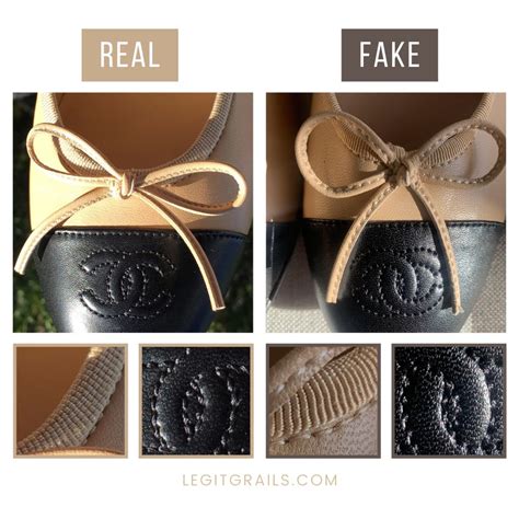 chanel ballet flats real vs fake|How To Spot Real Vs Fake Chanel Ballet Flats – LegitGrails.